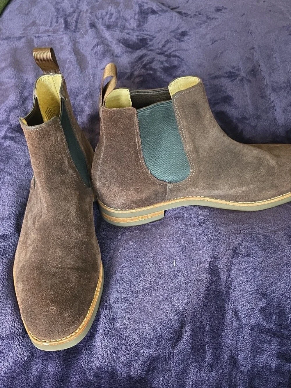 J-Crew Men's Brown Suede Chelsea Boots Size 10.5 NWOT